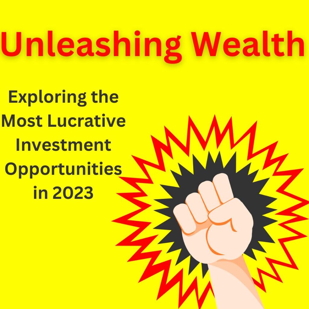Unleashing Wealth Exploring the Most Lucrative Investment Opportunities in 2023